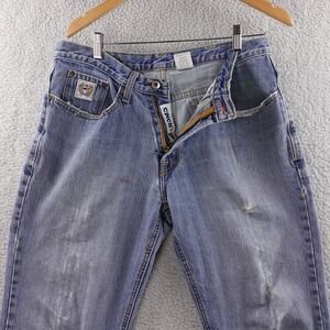 Cinch Mens Jeans White Lable Blue Wash Straight Leg Denim Pants Size 34x32